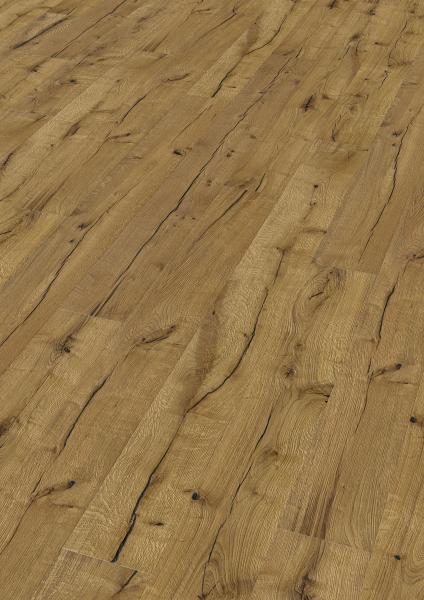 Landhausdiele Eiche, antik, altholztypische Längsrisse, ausdrucksstarke Bürstung, natur, geölt 2,90m²/Paket